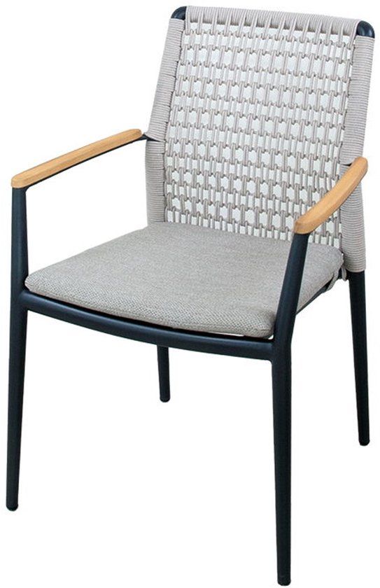 Oosterik Home Masonville dining stoel midnight grey sunny creme