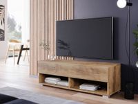 Mobistoxx ACAPULCO Meuble tv-hifi ACAPULCO 1 porte battante 100 cm châtaignier naturel avec led
