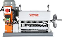 VEVOR Kabelstripmachine Elektrisch 1,5-40 mm Kabelstripmachine 370W Stripmachine 11 Stripkanalen Striptang met zwengel 65 Mn Verenstaalblad Ideaal voor het Strippen van Koperdraad