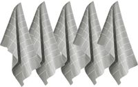Byrklund Theedoek Do Dishes Grijs - Set van 5 - 100% Katoen - 50x70 cm - Hoge Absorptie