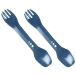 Lifeventure Ellipse Spork 2-Pack, couverts, bleu foncé