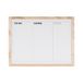 Bi-Office Wandplanbord Magnetisch Wandmontage 60 x 45 cm Gelakt staal, Grenenhout Wit