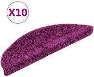 vidaXL Trapmatten 10 st 56x17x3 cm Violet Halfrond