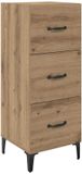 vidaXL Dressoir Artisan Eikenhout 34,5 x 34 x 90 cm