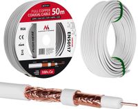Maclean Antennekabel coaxkabel RG6 Pure Copper 50m MCTV-471 SAT