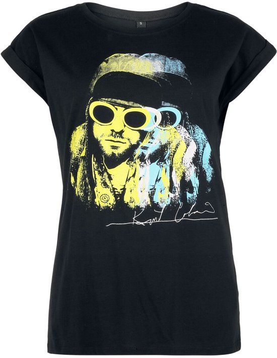 Cobain, Kurt Kurt Cobain Jesse Frohmann Photo Crystals Dames T-shirt - zwart - L