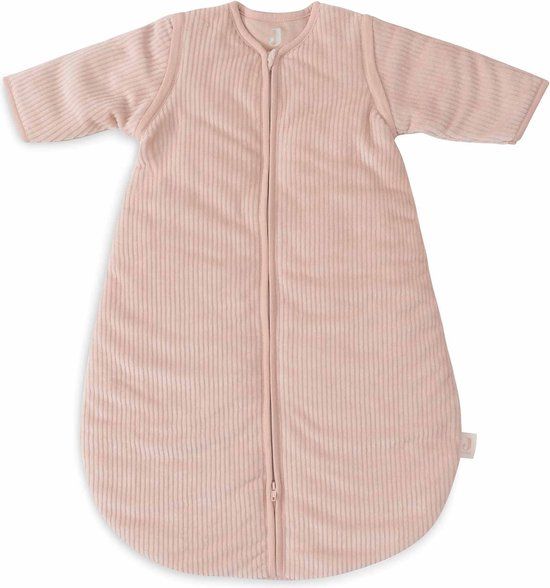 Jollein Baby Slaapzak Winter Met Afritsbare Mouw 90cm - Rond - Rib Wild Rose - Winterslaapzak