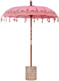 vidaXL parasol Balinais avec pied Rose