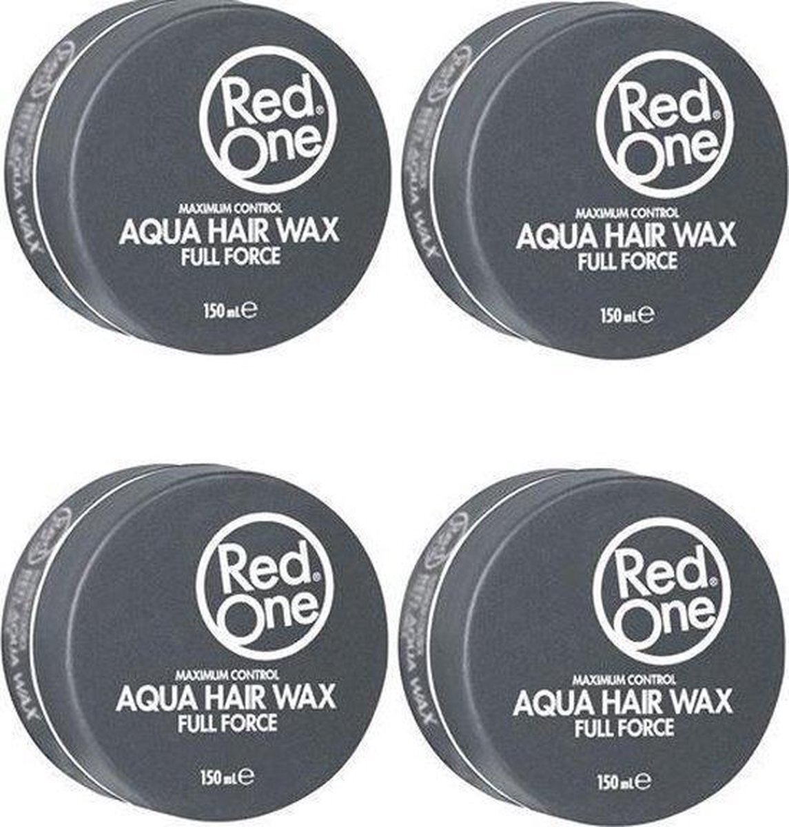 RedOne Black Hair Wax| Haarwax| Haargel| Gel| Aqua wax| Zwarte Aqua haarwax| 4 stuks| 4 pieces