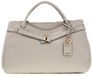 GUESS Ella Logo Girlfriend Satchel Stone Logo crème