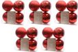 Decoris Kerstballen - 20x st - rood - 10 cm - kunststof