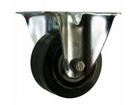 Merkloos Groot aluminium rubberen wiel Ø 80 mm, trekvermogen van 120 kg