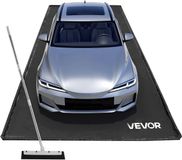 VEVOR Pvc Garagevloermat, Antislip 2,4 X 5,5 X 0,03 M Met Wisser, Duurzame en Waterdichte Vloerbescherming Tegen Sneeuw, Regen en Modder, Zwart