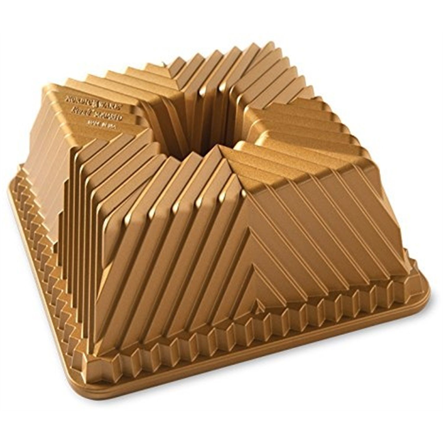 Nordic Ware squared tulbandvorm 22x22cm goud