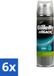 Gillette Mach3 Gel à raser Défense complète Confort extra Soin 6 x 200 ml
