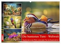 Die CALVENDO Die buntesten Tiere - Weltweit (Wandkalender 2027 DIN A2 quer)