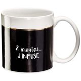 Dräger - Originele mok - Theekop als cadeau voor uw dierbaren - Koffiemok van fijn porselein - 350 ml 8 cm diameter x 8,5 cm hoogte 2 minuten... Ik brouw
