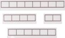 Faller - Set of glass elements. Goldbeck - FA180894 - Model Railway Scale H0