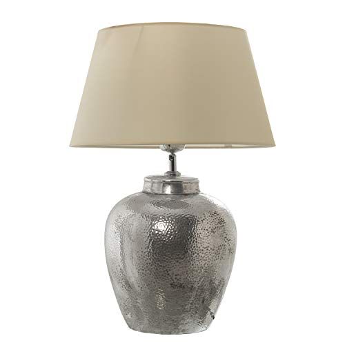 DRW Tafellamp Keramiek Zilver 40 x 58 cm