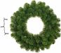 Merkloos Lumineo Groene kerstkrans/dennenkrans/deurkrans 45 cm inclusief warm witte verlichting