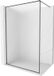Mexen Kioto-F paroi de douche Walk-in avec cadre 70 x 202 cm, verre dépoli 8 mm, gris canon brossé