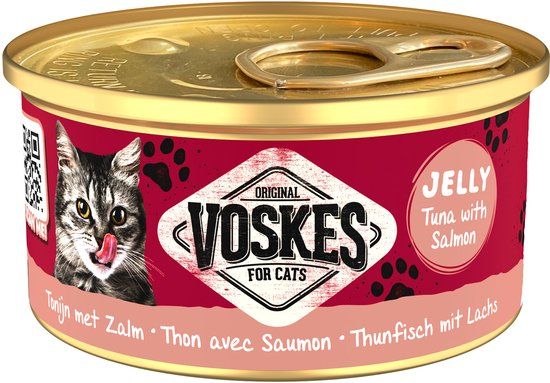 Voskes Kattenvoer Gelei Tonijn & Kip 24 x 85 g