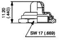 APEM N35111012 U1602 Afdichtkap Zwart, Zwart 1 stuk(s)