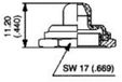 APEM N35111012 U1602 Afdichtkap Zwart, Zwart 1 stuk(s)
