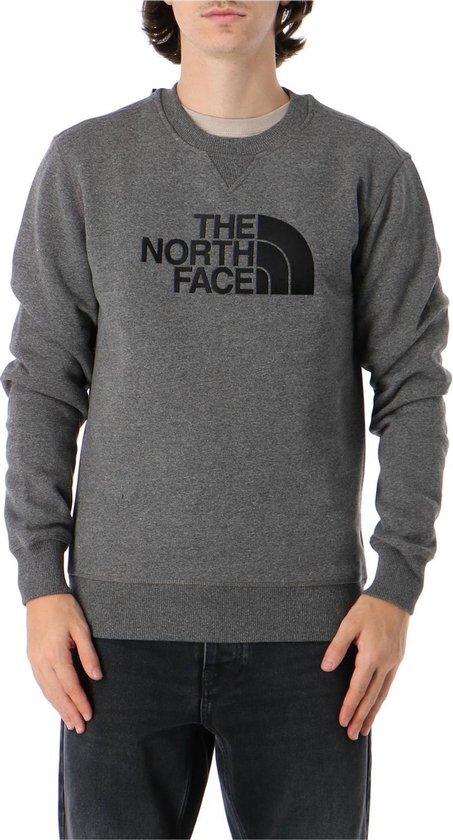 The North Face Drew Peak Crew Pullover Heren, TNF medium grey heather/TNF black XL 2020 Sweatshirts & Trainingsjassen