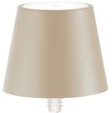 Zafferano Poldina STOPPER LED-lamp, oplaadbaar en draagbaar, zandkleur