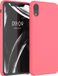 kwmobile telefoonhoesje geschikt voor Apple iPhone XR - Hoesje met siliconen coating - Smartphone case in neon koraal
