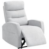 HOMCOM relaxfauteuil - met ligfunctie - polyester - lichtgrijs