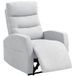 HOMCOM relaxfauteuil - met ligfunctie - polyester - lichtgrijs