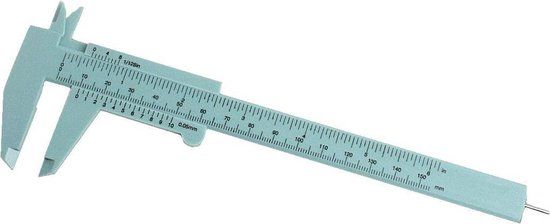 Brüder Mannesmann 822-150 Schuifmaat - 150 mm - Kunststof - Analoog