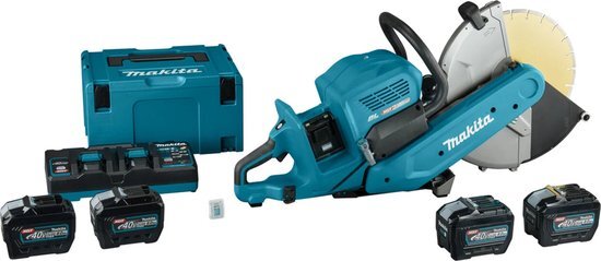 Makita CE002GL402X XGT Accu Doorslijper 355mm 2x40V met AWS zender + 4x8.0Ah accu&#39;s