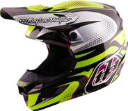 Troy Lee Designs SE5 Polycarbonate MIPS Aura Casque de motocross - Jaune/Noir - XL
