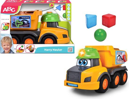 Simba ABC Harry Hauler Vormsorteervoertuig - Vrachtwagen - Volvo - Met Geluid & Licht - 1+ Jaar