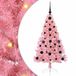 vidaXL - Plastique - Pré-éclairé - Sapin de Noël - Rose - 120 cm - PVC