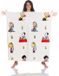 Kanguru Momonga Peanuts plaid 120 x 120 cm Polyester Multi kleuren