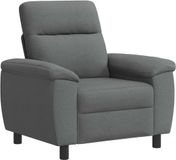 vidaXL Bank Donkergrijs 95 x 90 x 95 cm Stof