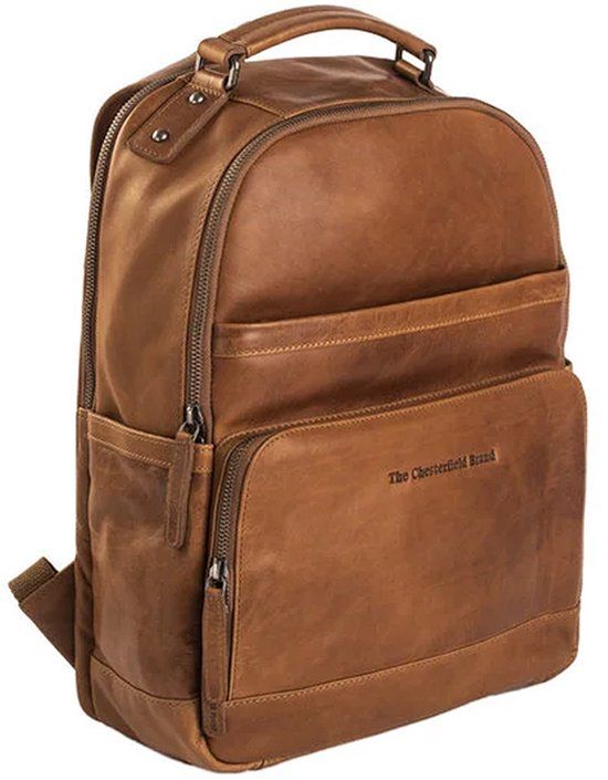 Chesterfield The Chesterfield Brand Leren Rugzak Austin Cognac - 14 inch