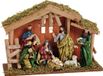 G. Wurm Crèche complète - Inclus figurines de Noël - 30 x 21 x 10 cm - Bois