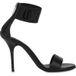 Moschino High Nappa Leather Sandals With Elastic Black Taille: 41