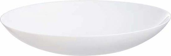 Dajar Diwali Soup Plate, Glass, White, 20 cm