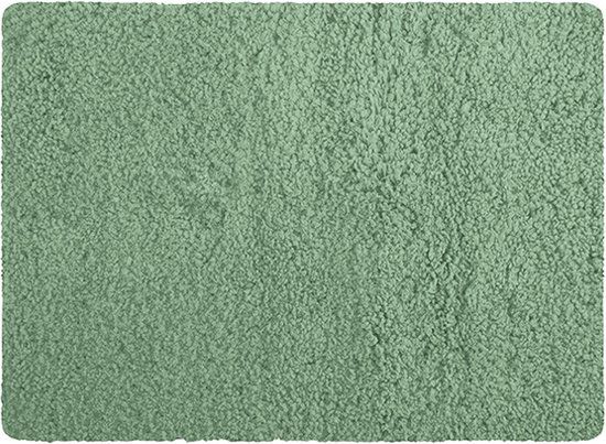 MSV Badmat - Groen - 50 x 70 cm - Microfiber - Langharig