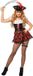 Wilbers Alba Sexy Piraten Kostuum Zwart/Rood - Maat 36