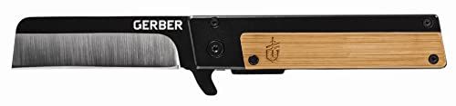 Gerber Opvouwbaar zakmes, Lemmetlengte: 6,86 cm, Quadrant, Bamboe-design