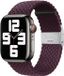 Strap-it nylon smartwatch bandje - dark cherry