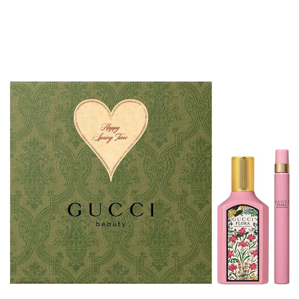 Gucci Flora by Gorgeous Gardenia + Travel Spray gift set / dames