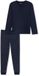 Schiesser Heren Pyjamaset Fine Interlock Lang Blocks Blauw XXL